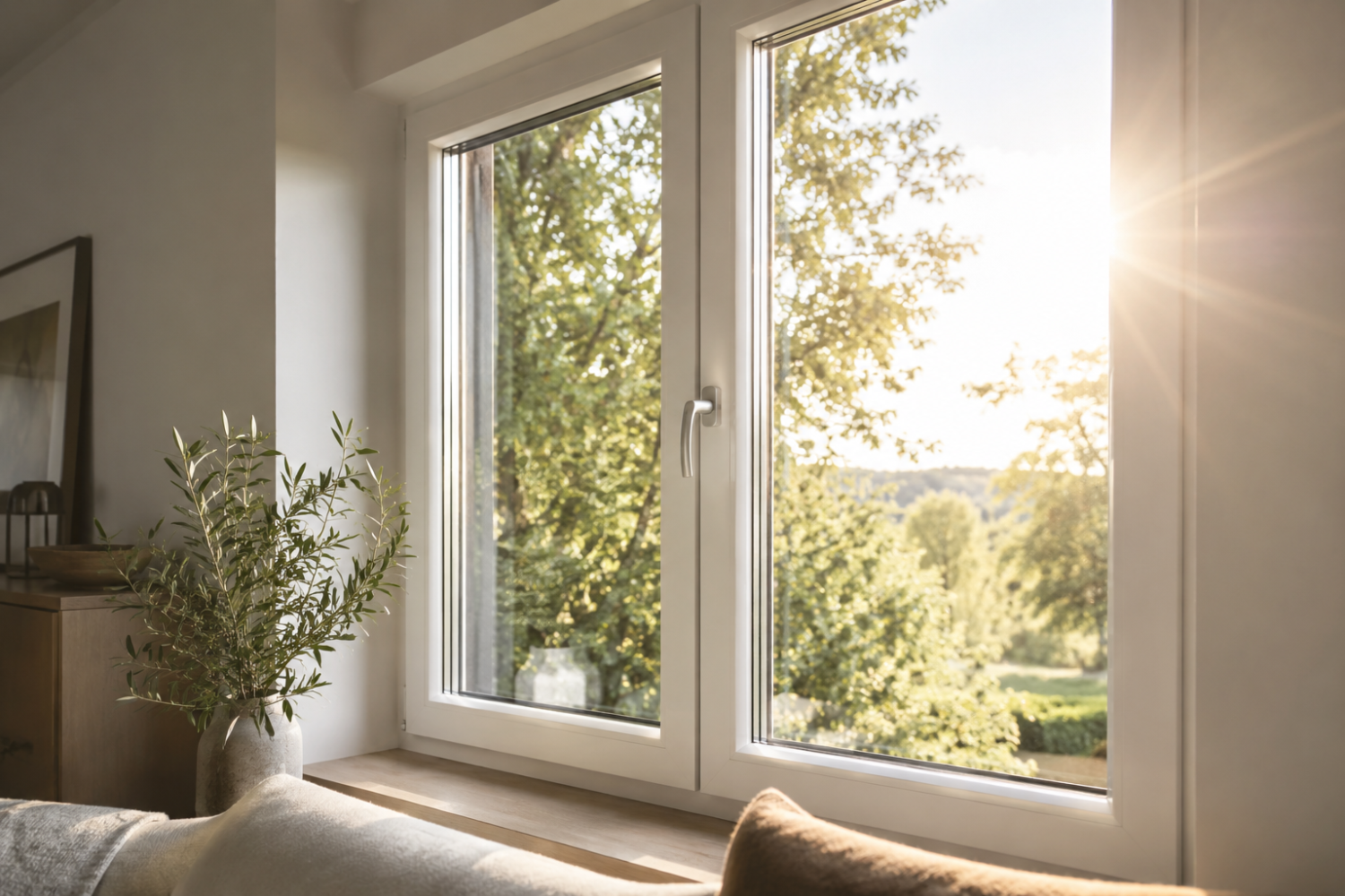 luce che penetra dalla finestra
