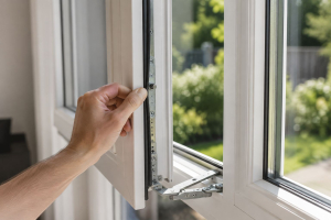 Controllo di guarnizioni e ferramenta di un infisso in PVC